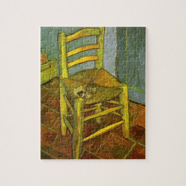 Vincent van Gogh - Vincents stol med hans pipa Pussel (Vertikal)
