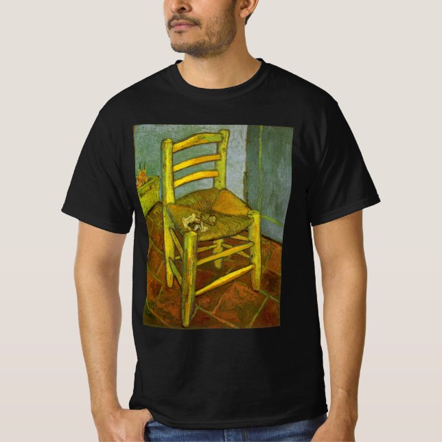 Vincent van Gogh - Vincents stol med hans pipa T-shirt (Framsida)