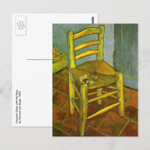 Vincent van Gogh - Vincents stol med hans pipa Vykort