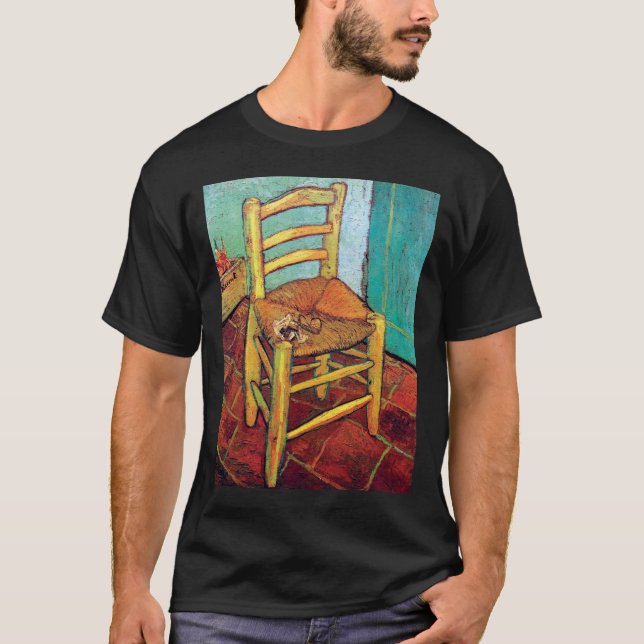 Vincent Van Gogh - Vincents stol med pipa Tee (Framsida)