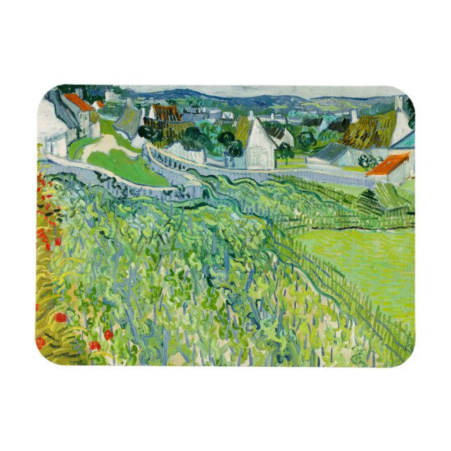 Vincent van Gogh - Vineyards i Auvers Magnet (Horisontell)