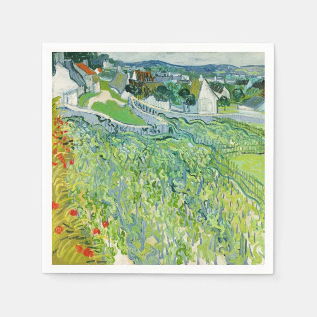 Vincent van Gogh - Vineyards i Auvers Pappersservett (Framsidan)