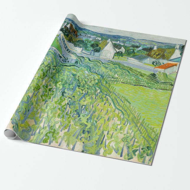 Vincent van Gogh - Vineyards i Auvers Presentpapper (Utrullad)