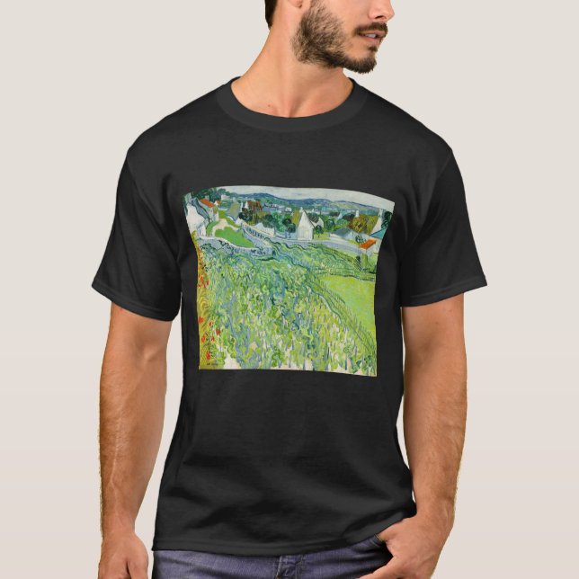 Vincent van Gogh - Vineyards i Auvers T Shirt (Framsida)