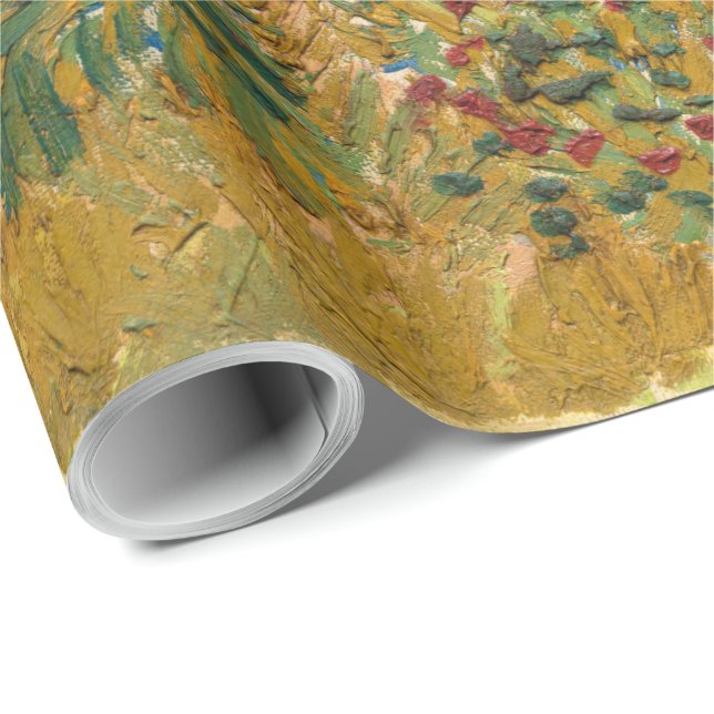 Vincent Van Gogh Vintage Farmhouse i Provence Presentpapper (Rullad Hörn)