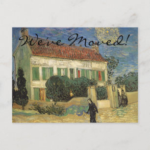 Vincent van Gogh - Vit hus vid natten Meddelande Vykort