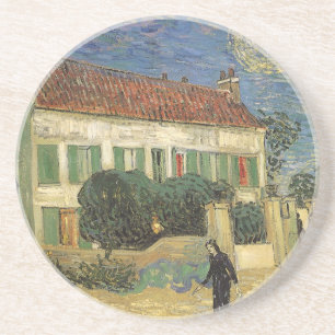 Vincent van Gogh - Vita huset i natt Underlägg Sandsten
