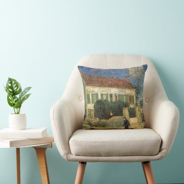 Vincent van Gogh - Vita huset om natten Kudde (Stol)