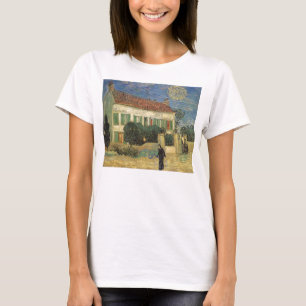 Vincent van Gogh - Vita huset om natten Tee Shirt