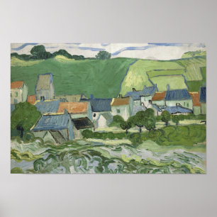 Vincent van Gogh - Vy över Auvers Poster