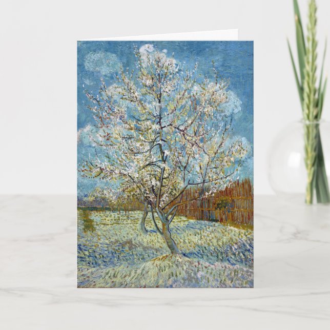 Vincent van Gogh, vykort för Rosa Peach Träd (Framsida)