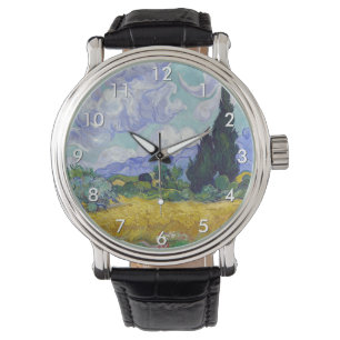 Vincent Van Gogh - Wheat Fält med Cypresses Armbandsur