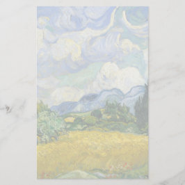 Vincent Van Gogh Wheat Fält med Cypresses Brevpapper