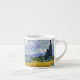 Vincent Van Gogh - Wheat Fält med Cypresses Espressomugg