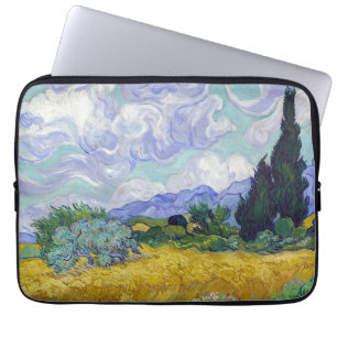 Vincent Van Gogh - Wheat Fält med Cypresses Laptop Fodral