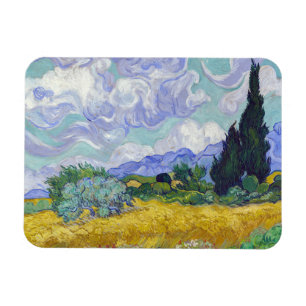 Vincent Van Gogh - Wheat Fält med Cypresses Magnet