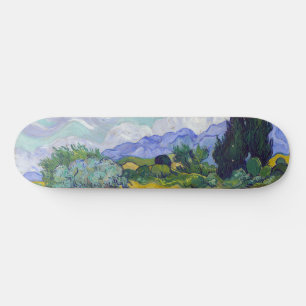 Vincent Van Gogh - Wheat Fält med Cypresses Mini Skateboard Bräda 18,5 Cm