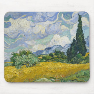 Vincent Van Gogh Wheat Fält med Cypresses Musmatta