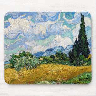 Vincent Van Gogh - Wheat Fält med Cypresses Musmatta