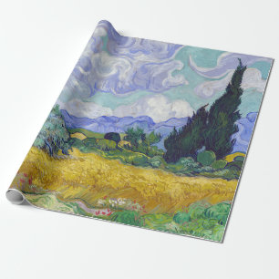 Vincent Van Gogh - Wheat Fält med Cypresses Presentpapper