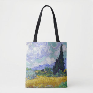 Vincent Van Gogh - Wheat Fält med Cypresses Tygkasse