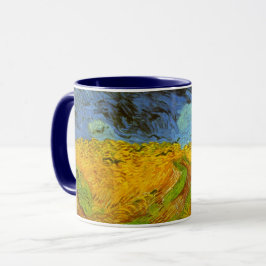 Vincent van Gogh Wheat Fält med Kråkor Mugg