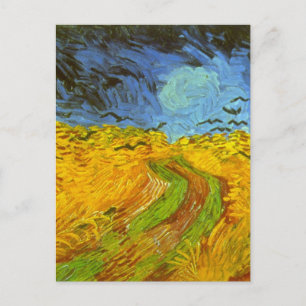 Vincent van Gogh Wheat Fält med Kråkor Vykort