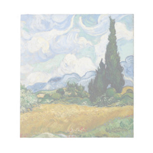 Vincent Van Gogh Wheat Fält med kypresser Anteckningsblock