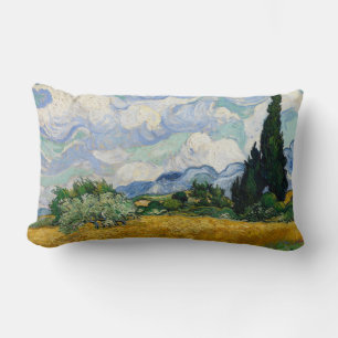 Vincent Van Gogh Wheat Fält med kypresser Lumbarkudde