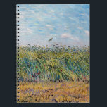 Vincent van Gogh - Wheat Fält med Lark Anteckningsbok<br><div class="desc">Wheat Fält med Poppies och Lark - Vincent van Gogh,  1887</div>