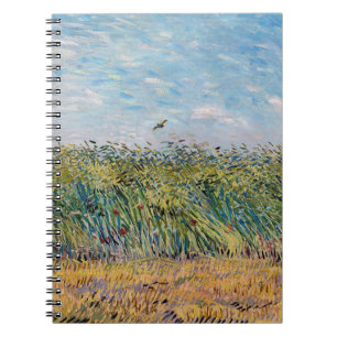 Vincent van Gogh - Wheat Fält med Lark Anteckningsbok