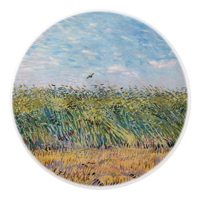 Vincent van Gogh - Wheat Fält med Lark Knopp (Framsidan)