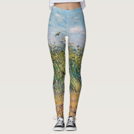 Vincent van Gogh - Wheat Fält med Lark Leggings