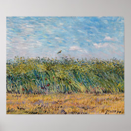 Vincent van Gogh - Wheat Fält med Lark Poster
