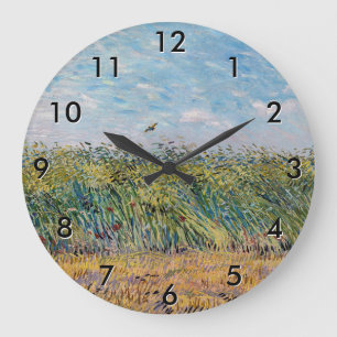 Vincent van Gogh - Wheat Fält med Lark Stor Klocka