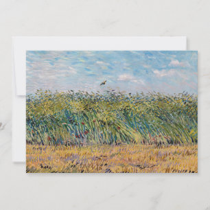 Vincent van Gogh - Wheat Fält med Lark Tack Kort