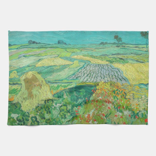 Vincent van Gogh - Wheat Fält nära Auvers Kökshandduk (Horisontell)