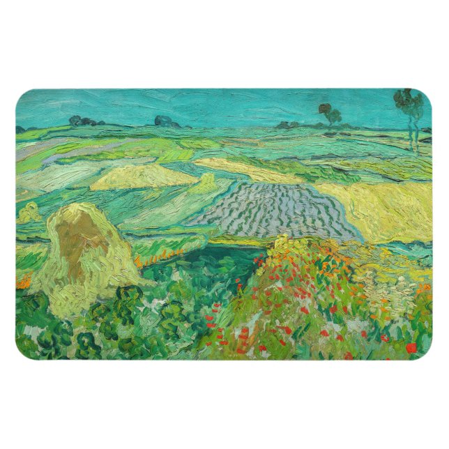 Vincent van Gogh - Wheat Fält nära Auvers Magnet (Horisontell)