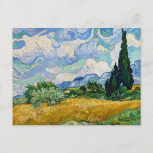 Vincent Van Gogh Wheat Fält Vykort