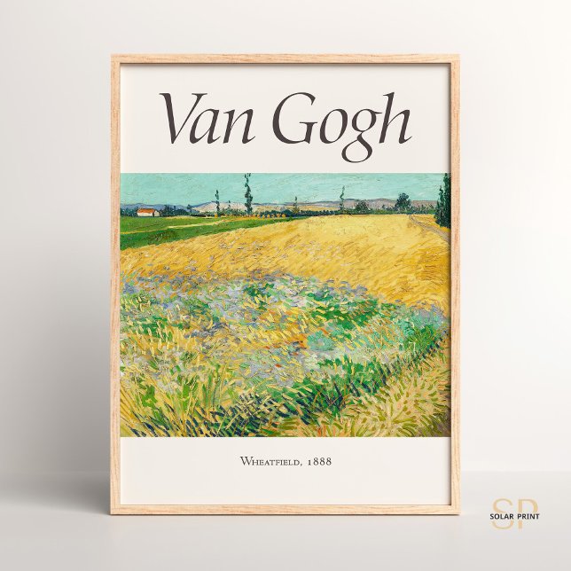 Vincent van Gogh Wheatfield Art Print Vintage Poster (Skapare uppladdad)