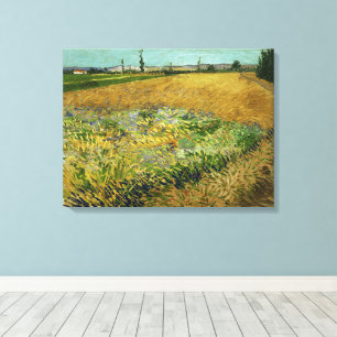 Vincent Van Gogh, Wheatfield, Korenveld Canvastryck
