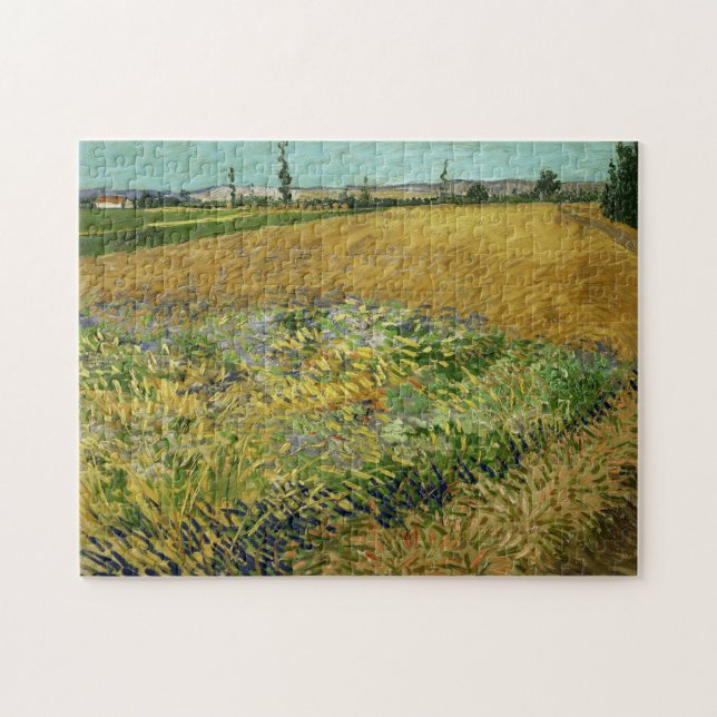 Vincent Van Gogh, Wheatfield, Korenveld Pussel (Horisontell)