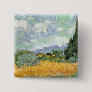 Vincent Van Gogh Wheatfield med Cypresses, 1889 Knapp