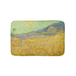 Vincent van Gogh - Wheatfield med en förkortning Badrumsmatta