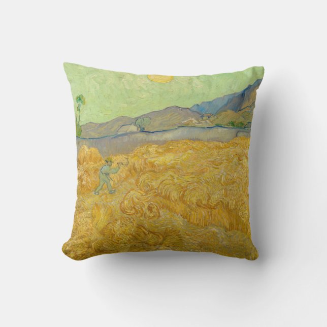 Vincent van Gogh - Wheatfield med en förkortning Kudde (Framsida)
