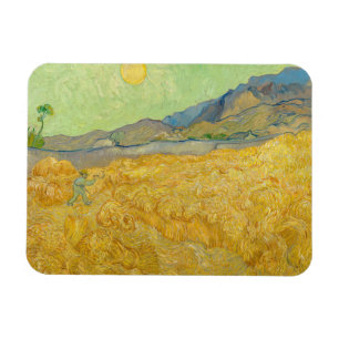 Vincent van Gogh - Wheatfield med en förkortning Magnet