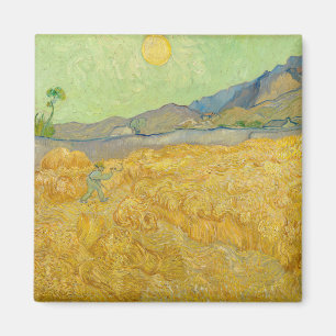 Vincent van Gogh - Wheatfield med en förkortning Magnet
