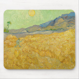 Vincent van Gogh - Wheatfield med en förkortning Musmatta