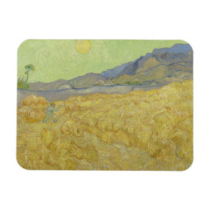 Vincent Van Gogh, Wheatfield med en rabatt Magnet