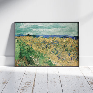 Vincent Van Gogh, Wheatfield med kornblommor Fototryck